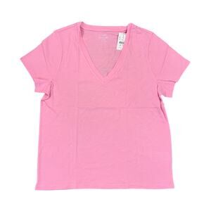 NWT J. Crew Resort Pink Short-Sleeve Vintage Cotton V-Neck Tee